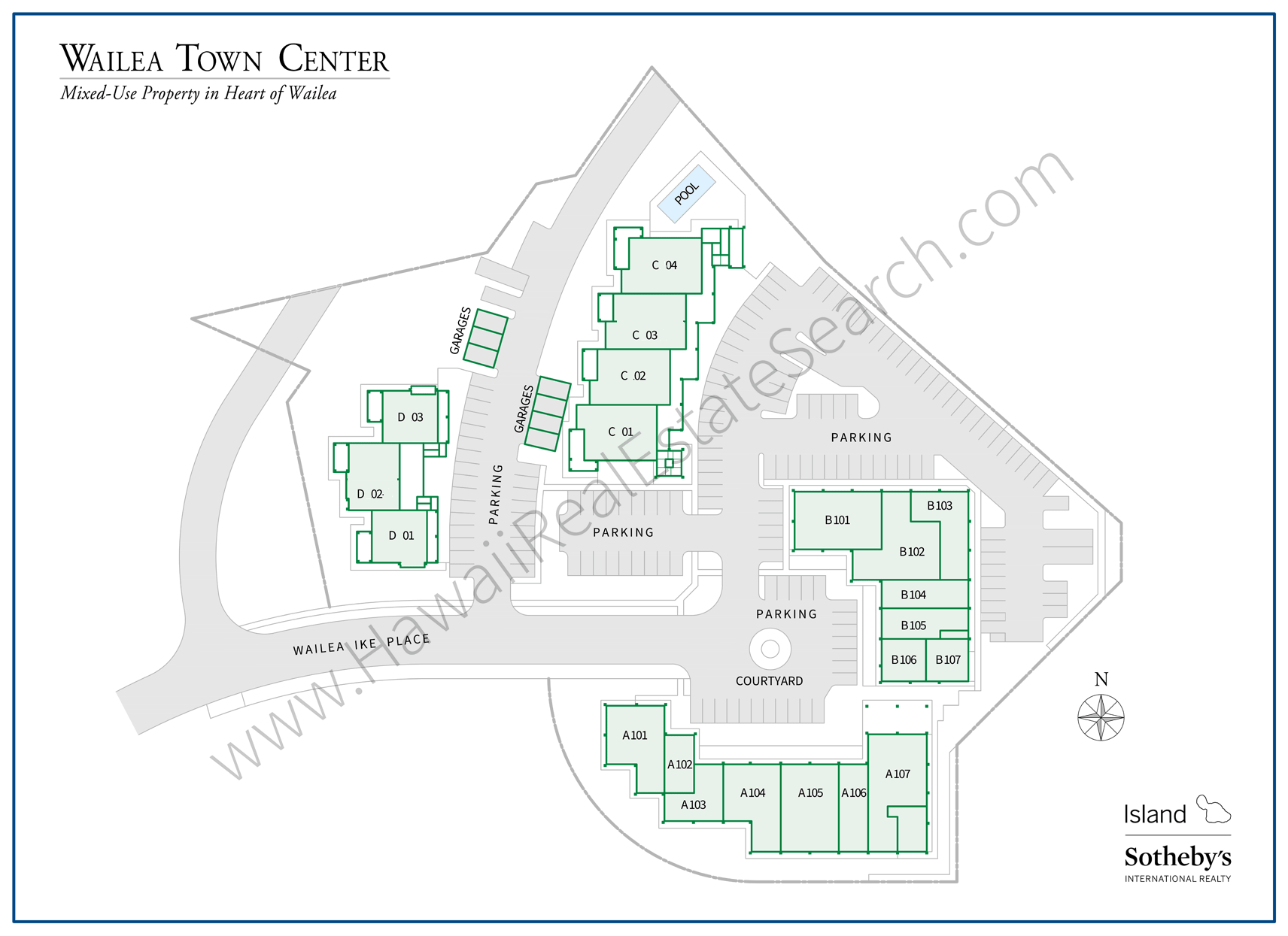 Wailea Town Center Property Map 2018